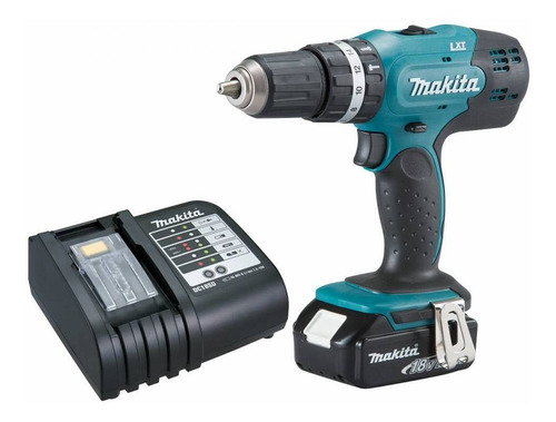 Imagem 1 de 6 de Parafusadeira Furadeira Impacto Bateria 18v Makita Dhp453x10
