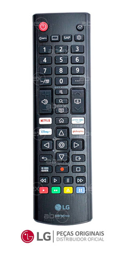 Controle Remoto Tv LG Smart Atalhos Netflix Prime Disney