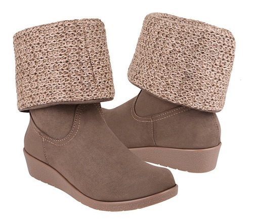 Botas Dama Stylo 15292 Suede Café