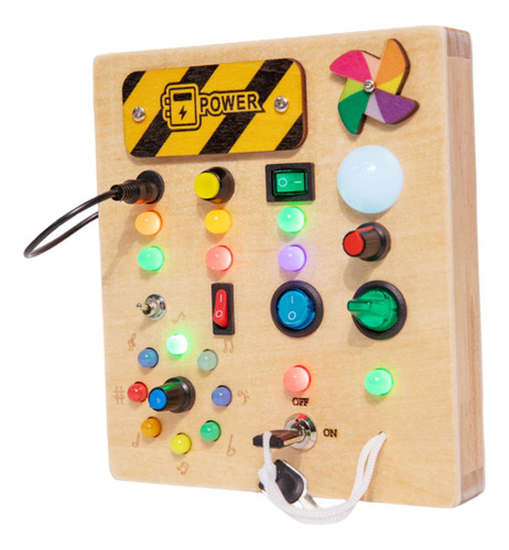 Interruptor De Luces, Tablero Ocupado, Juguete Montessori,