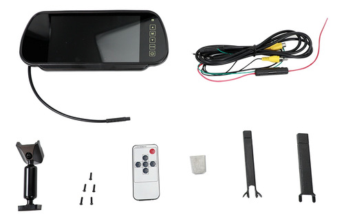 Kit De Sistema De Monitor De Espejo De Coche Tft Lcd De 7 Pu