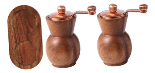 Juego De Molinillo Manual, Aspereza Ajustable Con Soporte,