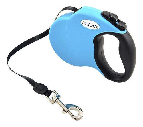 Guia Retrátil Flexx Gde 50 Kg Azul The Pets
