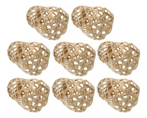 comprar 8×conjunto Luminárias Pendentes Com Abajur Bambu Tecido