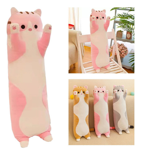 Almohada Larga Para Dormir Lindo Rosa 70 Cm Rosa 70 Cm Multi