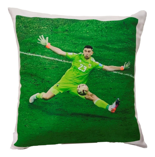 Almohadon 40x40 Seleccion Argentina Messi Y El Dibu Campeon