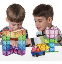 Comprar Bloques De Construcción Magnéticos De 80 Pzs Kit Armar Carro