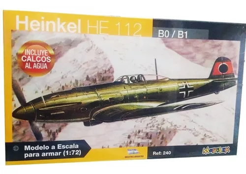 comprar  Avion Heinkel He 112 1\u002F72  Marca Modelex 