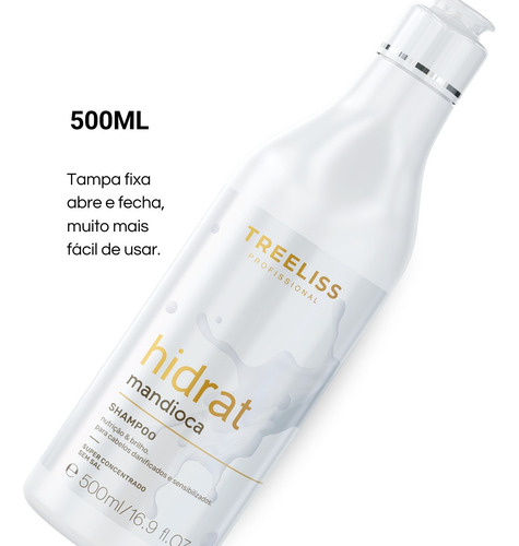 Shampoo Hidratação Capilar Mandioca 500ml Tree Liss
