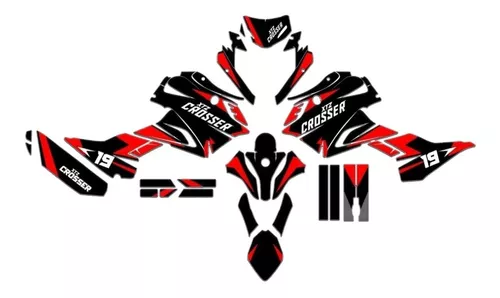 Kit Adesivo Tanque Moto Yamaha Crosser Xtz 150 Personalizado