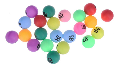 Toyvian Lottery Balls - Pelotas De Ping Pong Numeradas Para 