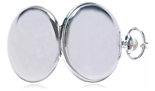 Reloj De Bolsillo 3027a Tica Leontina Acero Inoxidable