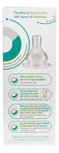 Biberón Evenflo Advanced 120ml Flujo Lento 0 Meses 2 Pack