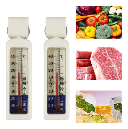 Kopira 2pza Termometro Refrigerador Congelador Ventosa Cdn -40 A 50°c , 2 Piezas Termómetro Para Termómetro Vitrina Congelador Monitor Doméstico Clásico Digital Para Congelador Y Refrigerador