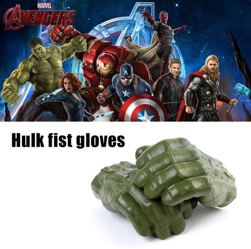 Puños Guantes Manos Hulk Vengadores Avenger Hasbro