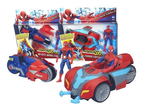  Spiderman Figura Con Vehiculo De Captura Original Hasbro