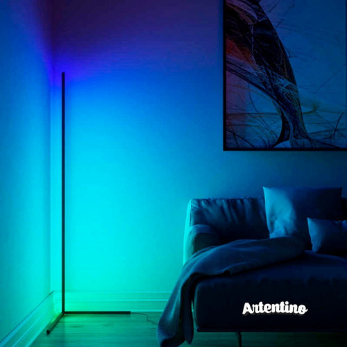 Luz Lampara Pie Esquinero Pixel Led Rgb Regalo Deco App Wifi