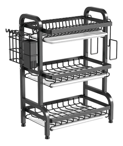 Organizador Louças 3 Andares Inox