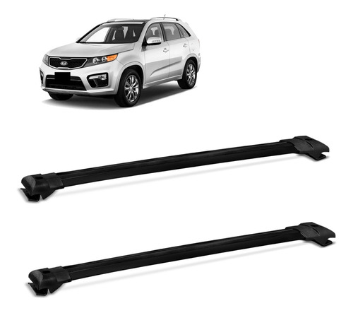 Rack Teto Travessa Kia Sorento 2010 2011 S/ Teto Solar Preto