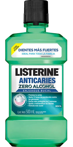 Enjuague Bucal Listerine Anticaries 500ml