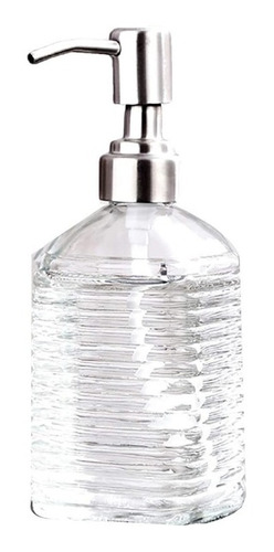 Dispenser Dosificador Vidrio Trasparente Para Jabón Liquido 
