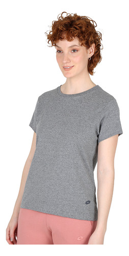 Remera Urbana Lotto Izologist Mujer En Gris