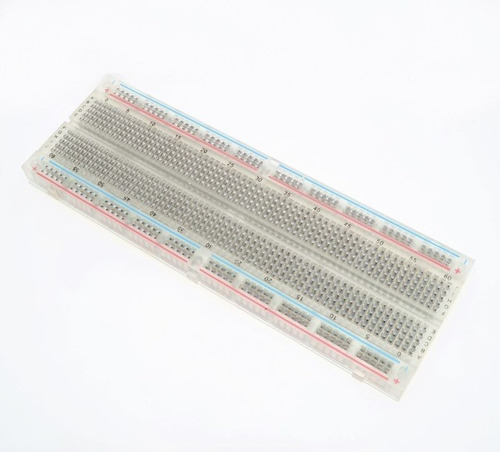 Protoboard Transparente 830 Puntos Arduino Blister 