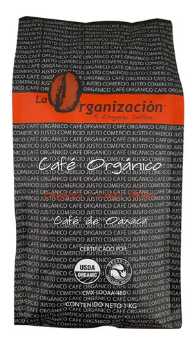 Café Orgánico La Organización Oaxaca En Grano 1kg Se