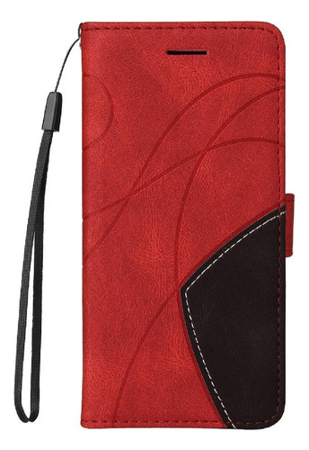 Caso For Vivo Y15s Teléfono Caso Flip Folio Libro Con
