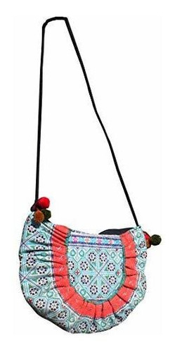 Bolso De Hombro Hmong Con Diseño De Tribu Tailandesa.