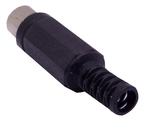 1-unid Rca-hembra Conector Negro Soldable