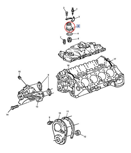 Toma Agua Motor Chevrolet G20 5.7l V8 1993