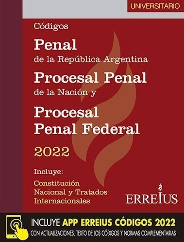 Libro Codigo Penal Y Procesal Penal Nacion 2022 