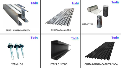 Perfil C Chapa Galvanizada 80 X 40 X 15 X 1.6 Mm X 12 Mts