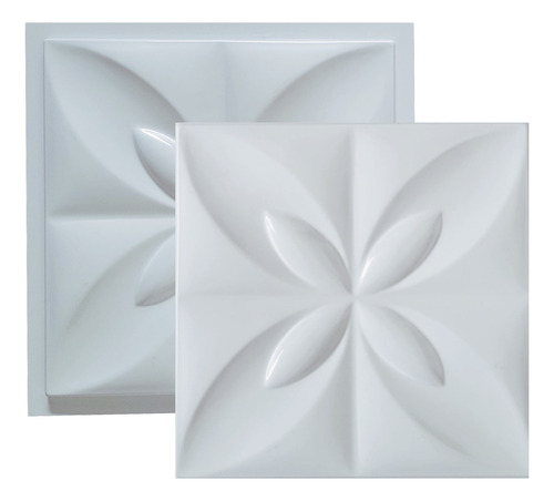 Forma Molde De Gesso 3d Cimento Abs  Flor Do Oriente 33x33 