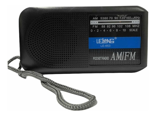 Radio Retro De Pilhas Lelong Le-653 Am/fm Analogico