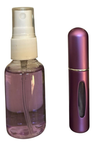 Gp Artesanías Combo Perfumero Recargable 5ml+perfume Recarga