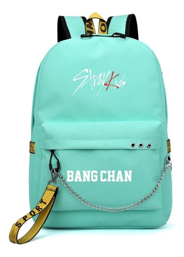 Mochila Escolar Stray Kids Popular Con Conector Audífonos