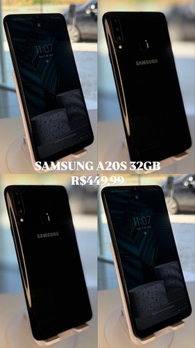 Samsung Galaxy A20s Dual Sim 32 Gb Preto 3 Gb Ram Preto (Usado)