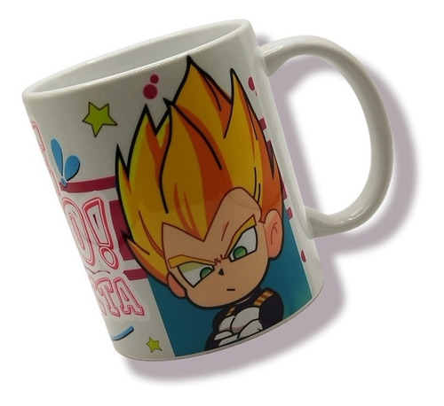 Taza De Cerámica 11 Oz Vegeta & Bulma San Valentín 