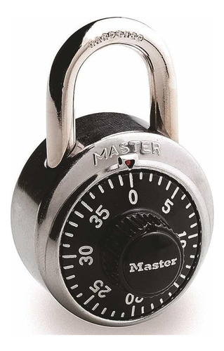 Master Lock - Candado Combinado  Centro  Plata