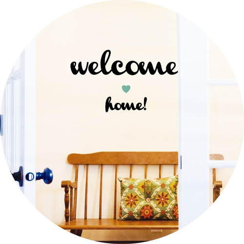 Vinilos Decorativos Frases Hogar Welcome Home