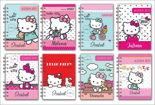 Imagen 2 de 9 de Agenda 2023 Hello Kitty - Vista Semanal - Personalizada