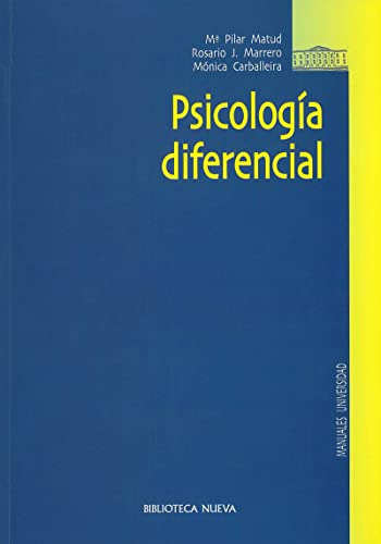 Libro Psicología Diferencial De Maria Pilar Matud Rosario J