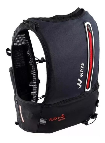 Imagen 2 de 2 de Chaleco De Hidratacion Weis Flex 240gr 2+5 Lt Running