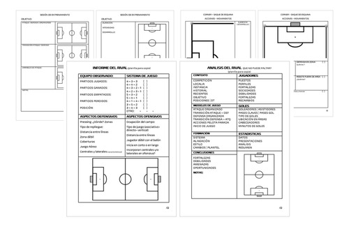 Planner Futbol Digital Pdf Imprimible Entrenadores