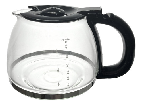 Jarra Vidro Copo Para Cafeteira Britânia Cp30 Inox Temp Tampa Preta