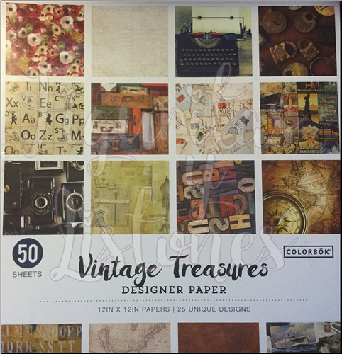 Scrapbook Papeles Coleccion Vintage Treasures Manualidades