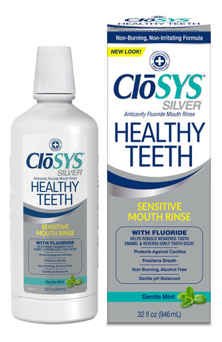 Closys Healthy Teeth Enjuague Bucal Bucal - 32 Onzas Lquidas