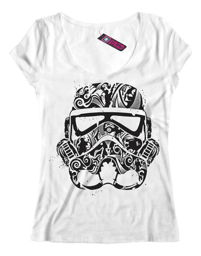 Remera Mujer Darth Vader Star Wars Guerra Galaxias P39 Dtg